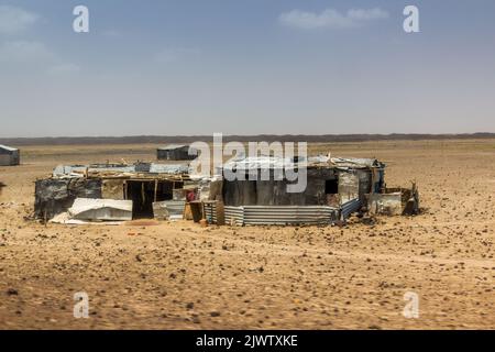 Piccolo villaggio nella regione di Afar, Etiopia Foto Stock