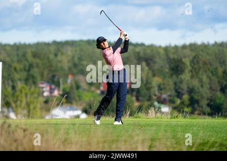 Golf: Åland 100 Ladies Open 2022 finale, Ladies European Tour. Fotografia: Rob Watkins/Alamy. Nella foto: Ana Pelaez (ESP) Foto Stock