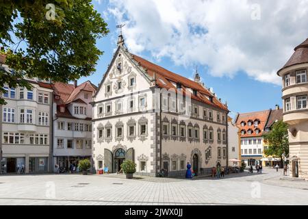 Edificio storico nel centro storico di Ravensburg in Germania Foto Stock