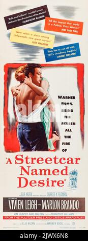 Una Streetcar chiamata desiderio (Warner Brothers, 1951). Inserto - feat Marlon Brando e Vivien Leigh. Foto Stock