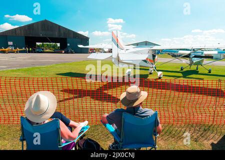 Sherburn air show e incontro sociale Yorkshire Inghilterra Foto Stock