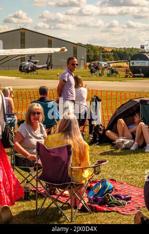 Sherburn air show e incontro sociale Yorkshire Inghilterra Foto Stock