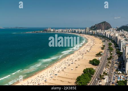 Rio de Janeiro, Brasile. Copacabana Beach il 03 settembre 2022. Foto Stock