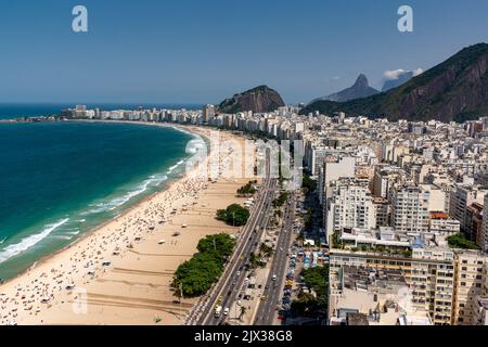 Rio de Janeiro, Brasile. Copacabana Beach il 03 settembre 2022. Foto Stock