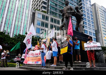 Makati City, NCR, Filippine. 6th Set, 2022. Gli attivisti si sono ...