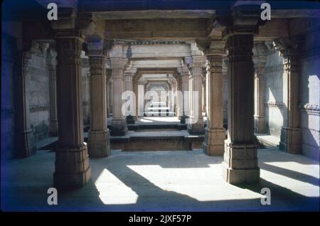 Adalaj Vav, serbatoio di acqua sotterranea Gujrat Foto Stock