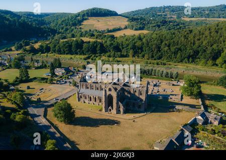 Tintern Abbey a Monmouthshire, Galles, Regno Unito Foto Stock