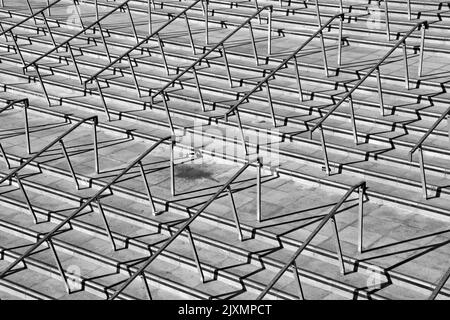 Gradini concreti all'Emirates Stadium di Londra Foto Stock