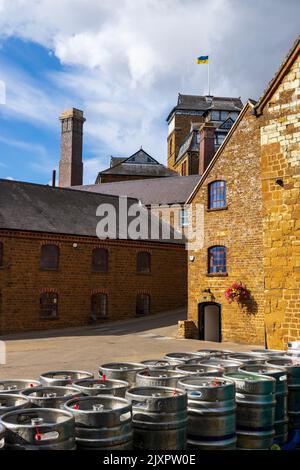 I Victorian Hook Norton Brewery Buildings, Oxfordshire, Inghilterra Foto Stock