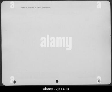 Disegno di invasione di Capt. Creekmore. Foto Stock