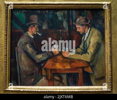 Paul Cézanne, i giocatori di carte 1894–1895, Musée d'Orsay, Parigi, Francia Foto Stock