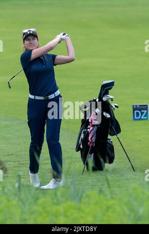 Helen è stato durante il BMW PGA Championship 2022 Celebrity Pro-Am al Wentworth Club, Virginia Water, Regno Unito. 7th Set, 2022. (Foto di Richard Washbrooke/News Images) in Virginia Water, Regno Unito il 9/4/2022. (Foto di Richard Washbrooke/News Images/Sipa USA) Credit: Sipa USA/Alamy Live News Foto Stock