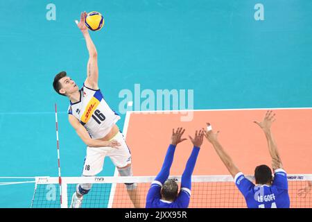 Yuri Romano (Italia). Campionato del mondo di pallavolo 2022. Quarti di finale Foto Stock