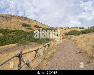Ensign Peak Hiking Trail, Salt Lake City, Utah, USA Foto Stock