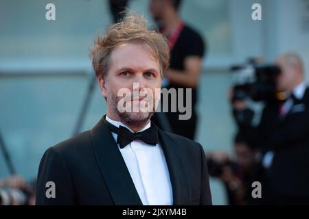 Florian Zeller partecipa alla Son Premiere al 79th° Festival Internazionale del Cinema di Venezia (Mostra) che si terrà a Venezia il 07 settembre 2022. Foto di Aurore Marechal/ABACAPRESS.COM Foto Stock