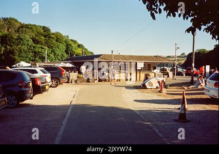 Caffè Rivershack a Stoke Gabriel, Devon, Inghilterra, Regno unito. Foto Stock