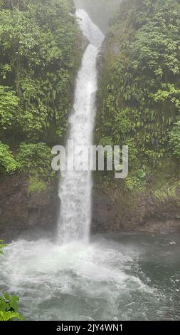 Incredibili cascate del Costa Rica viste del Costa Rica Foto Stock