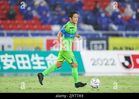 Kanagawa, Giappone. 7th Set, 2022. Akimi Barada (Bellmare) Calcio : 2022 J1 incontro di Lega tra Yokohama F. Marinos 3-0 Shonan Bellmare allo Stadio Nissan di Kanagawa, Giappone . Credit: Naoki Morita/AFLO SPORT/Alamy Live News Foto Stock