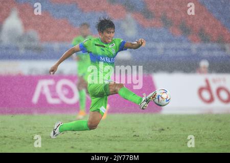 Kanagawa, Giappone. 7th Set, 2022. Kazunari Ono (Bellmare) Calcio : 2022 J1 incontro di Lega tra Yokohama F. Marinos 3-0 Shonan Bellmare allo Stadio Nissan di Kanagawa, Giappone . Credit: Naoki Morita/AFLO SPORT/Alamy Live News Foto Stock