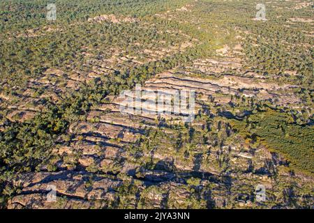 Antenna di arenaria paese intorno Cobbold Gorge Foto Stock