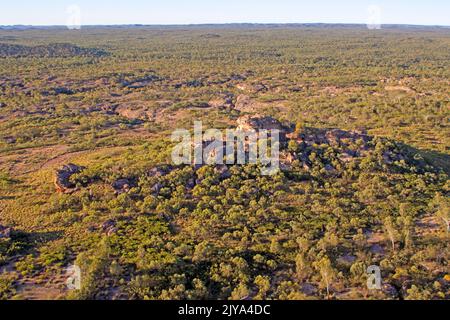 Antenna di arenaria paese intorno Cobbold Gorge Foto Stock