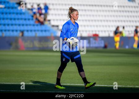 Ferrara, Italia. 06th Set, 2022. Katja Schroffenegger in Italia durante i qualificatori della Coppa del mondo 2023 - Italia Donne contro Romania, Coppa del mondo FIFA a Ferrara, Italia, Settembre 06 2022 Credit: Independent Photo Agency/Alamy Live News Foto Stock