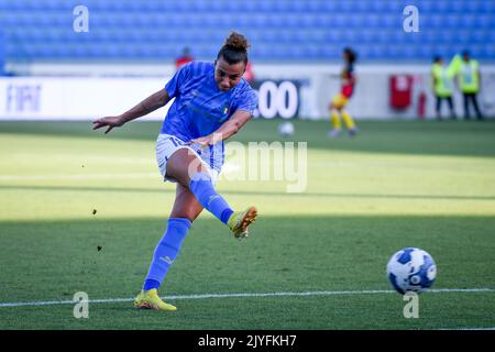 Ferrara, Italia. 06th Set, 2022. Ritratto di Arianna Caruso in Italia durante la Coppa del mondo 2023 Qualifiers - Italia Donne contro Romania, Coppa del mondo FIFA a Ferrara, Italia, Settembre 06 2022 Credit: Independent Photo Agency/Alamy Live News Foto Stock