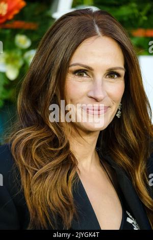 Julia Roberts ha fotografato durante il Ticket to Paradise World Premiere tenutosi all'Odeon Luxe Leicester Square di Londra mercoledì 7 settembre 2022. Foto di Julie Edwards. Foto Stock