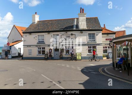 The Lobster pub, Sheringham, Norfolk settentrionale, Inghilterra, Regno Unito Foto Stock