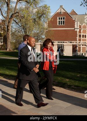 Segretario Alphonso Jackson alla Princeton University - il Segretario Alphonso Jackson si è recato in visita alla Princeton University per aver parlato alla Woodrow Wilson School of Public and International Affairs. Il Segretario Alphonso Jackson alla Princeton University Subject, il Segretario Alphonso Jackson in visita alla Princeton University per aver parlato alla Woodrow Wilson School of Public and International Affairs. Foto Stock