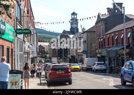 Commercial Street, Maesteg, Bridgend County Borough (Pen-y-bont), Galles (Cymru), Regno Unito Foto Stock