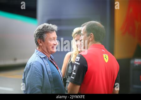 Monza, Italia. 27th Jan, 2022. Louis Carey Camilleri (13 gennaio 1955) è un . Si dimise da entrambe le posizioni con effetto immediato il 10 dicembre 2020, citando motivi personali durante il GP d'Italia, 8-11 settembre 2022, sul tracciato di Monza, campionato mondiale di Formula 1 2022. Credit: Independent Photo Agency/Alamy Live News Foto Stock