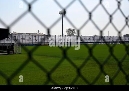 Juventus Training Center durante la sessione di formazione presso il JTC del 05 settembre 2022 a Torino Foto Stock
