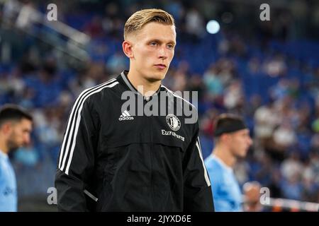 Roma, Italia. 8 settembre 2022, Roma - Marcus Holmgren Pedersen di Feyenoord durante la partita tra Lazio Roma e Feyenoord allo Stadio Olimpico il 8 settembre 2022 a Roma. (Da Box a Box Pictures/Tom Bode) Foto Stock