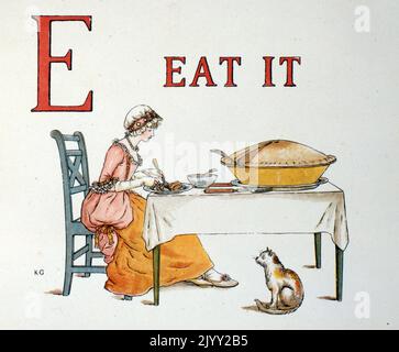 ABC Alphabet libro di apprendimento di Kate Greenaway. Catherine Greenaway (17 marzo 1846 – 6 novembre 1901) è stata una . Foto Stock