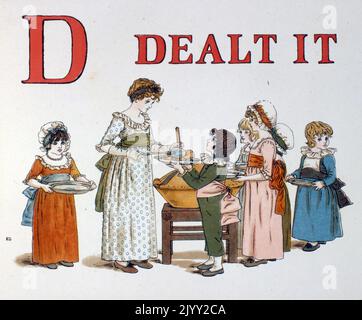 ABC Alphabet libro di apprendimento di Kate Greenaway. Catherine Greenaway (17 marzo 1846 – 6 novembre 1901) è stata una . Foto Stock