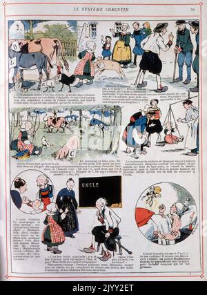 Becassine un fumetto francese e il nome della sua eroina, apparso per la prima volta nel primo numero di la Semaine de Suzette il 2 febbraio 1905. È considerata una delle prime protagoniste femminili della storia del fumetto francese. Foto Stock