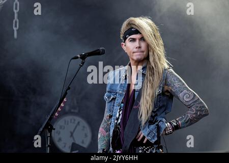 STEEL PANTHER HELLFEST, Clisson, FRANCIA, 17/06/2017 Florent 'MrCrash' B. Foto Stock