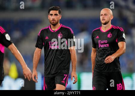 Roma, Italia. 8 settembre 2022, Roma - in occasione della partita tra Lazio Roma e Feyenoord allo Stadio Olimpico il 8 settembre 2022 a Roma. (Da Box a Box Pictures/Tom Bode) Foto Stock