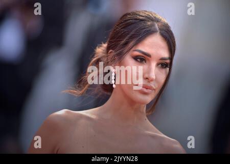 Venezia, Italia. 08th Set, 2022. VENEZIA, ITALIA - SETTEMBRE 08:Rosa Perrottapartecipa al tappeto rosso 'Blonde' al 79th° Festival Internazionale del Cinema di Venezia, il 08 settembre 2022 a Venezia. Credit: dpa/Alamy Live News Foto Stock