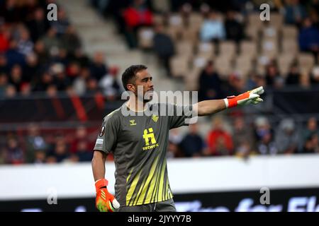 8 settembre 2022, Bolt Arena, Helsinki UEFA Europa League 2022-23 HJK Helsinki - Real Betis Balompi Claudio Bravo - Betis Credit: Juha Tamminen/AFLO/Alamy Live News Foto Stock