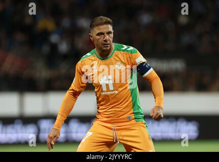 8 settembre 2022, Bolt Arena, Helsinki UEFA Europa League 2022-23 HJK Helsinki - Real Betis Balompi Joaqu地 - Betis Credit: Juha Tamminen/AFLO/Alamy Live News Foto Stock