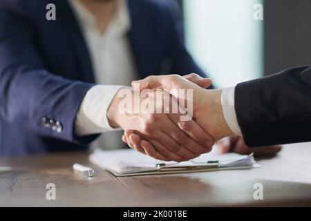 Questa fusione vedrà la crescita potenziale della nostra attività Foto Stock