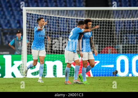 Roma, Italia. 8 settembre 2022, Roma - Matias Vecino del Lazio Roma durante la partita tra Lazio Roma e Feyenoord allo Stadio Olimpico il 8 settembre 2022 a Roma. (Da Box a Box Pictures/Yannick Verhoeven) Foto Stock