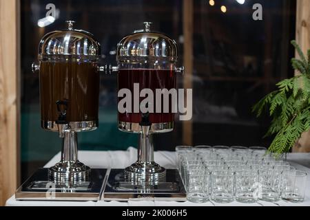 juice bar in occasione di un evento con arredamento di lusso Foto Stock