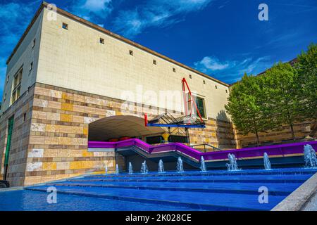 Il teatro da camera a Stoccarda nella nuova galleria di stato. Baden-Württemberg, Germania, Europa Foto Stock