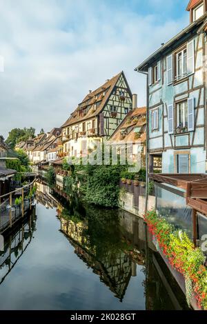 Petite Venezia a Colmar, Alsazia Francia Foto Stock