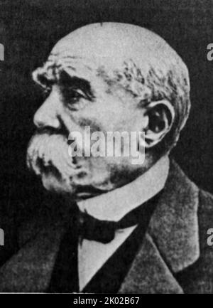 Georges Clemenceau (1841 - 1929). Primo ministro francese nel 1906-1909 e nel 1917-1920. Foto Stock
