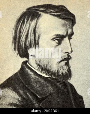 Vissarion Grigoryevich Belinsky (1811 - 1848), critico letterario russo della tendenza occidentale Foto Stock