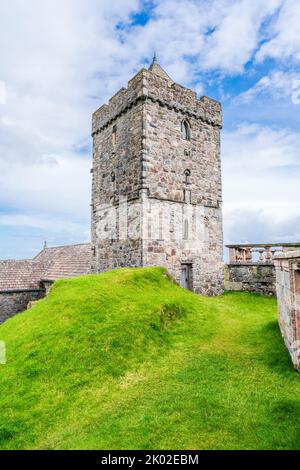 Chiesa di San Clemente (conosciuta anche come Eaglais Rothadail o Chiesa di Rodal) a Rodel, Isola di Harris, Scozia Foto Stock